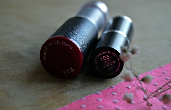 Givenchy Le Rouge #103 Brun Createur и Intense Color Sensuously Mat Lip Color #315 Framboise Velours