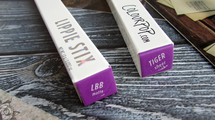 Lippie Stix ColourPop, оттенки LBB, Tiger - отзыв