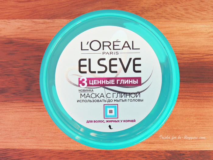 L'Oreal Paris Elseve Маска с глиной "Эльсев, 3 Ценные Глины", для волос, жирных у корней и сухих на кончиках