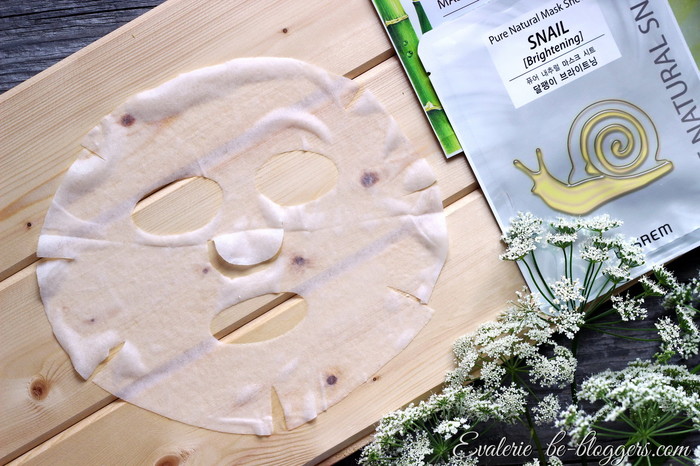 the saem pure natural snail, улиточная маска, хорошие корейские маски для всех типов кожи